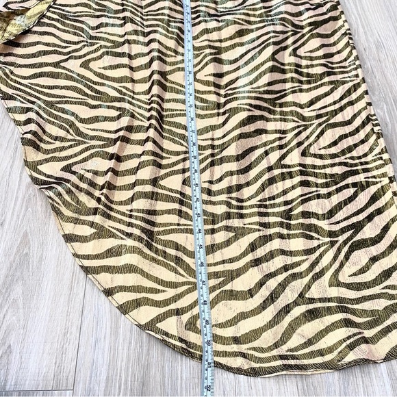 NWOT Figue Maisie Metallic One Shoulder Dress Sz S - Picture 5 of 9